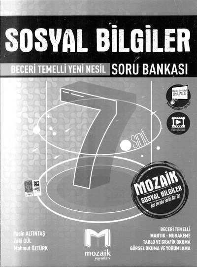 SOSYAL BİLGİLER BECERİ TEMELLİ SORU BANKASI SegaCopy Fotokopi Merkezi