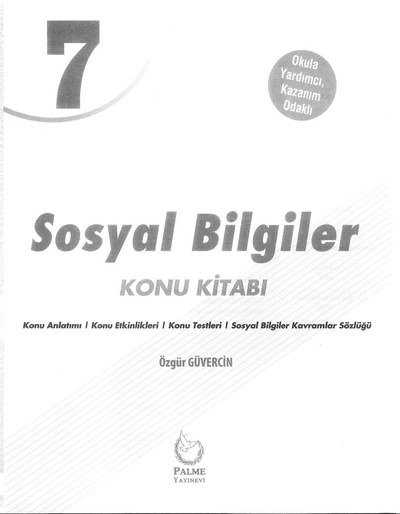 SOSYAL BİLGİLER KONU KİTABI SegaCopy Fotokopi Merkezi