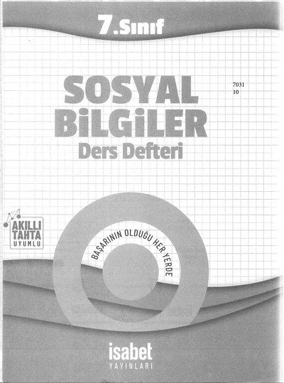 SOSYAL BİLGİLER DERS DEFTERİ