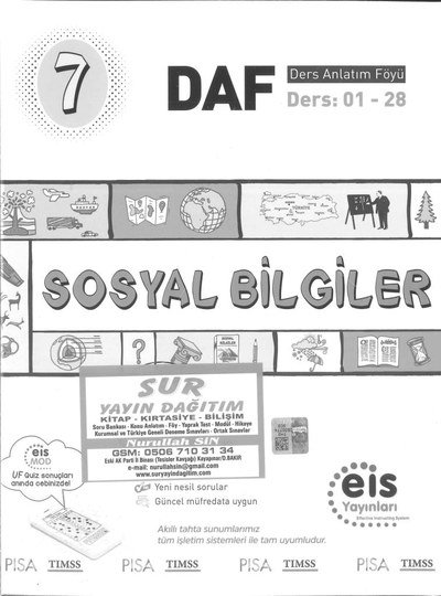 SOSYAL BİLGİLER DERS ANLATIM FÖYÜ SegaCopy Fotokopi Merkezi