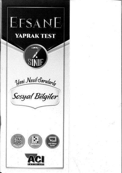 EFSANE SOSYAL BİLGİLER YAPRAK TEST