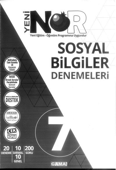 SOSYAL BİLGİLER DENEMELERİ SegaCopy Fotokopi Merkezi