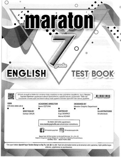 MARATON ENGLISH TEST BOOK