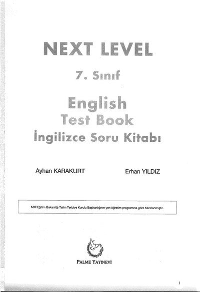 NEXT LEVEL ENGLISH TEST BOOK İNGİLİZCE SORU KİTABI