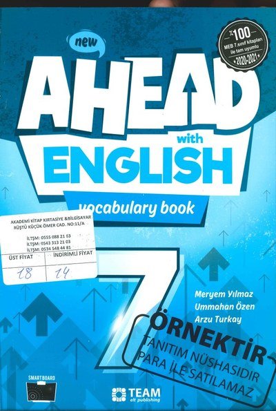 AHEAD WITH ENGLISH VOCABULARY BOOK SegaCopy Fotokopi Merkezi