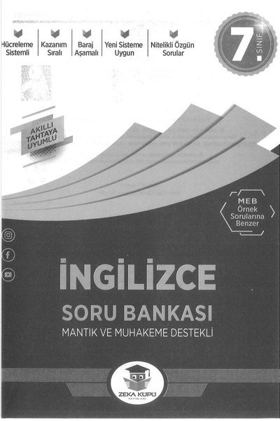 İNGİLİZCE SORU BANKASI MANTIK VE MUHAKEME DESTEKLİ SegaCopy Fotokopi Merkezi