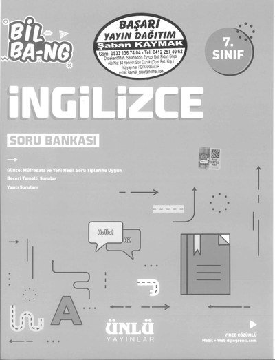 İNGİLİZCE SORU BANKASI BİL BA-NG SegaCopy Fotokopi Merkezi