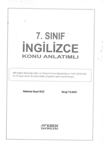 İNGİLİZCE KONU ANLATIMLI SegaCopy Fotokopi Merkezi