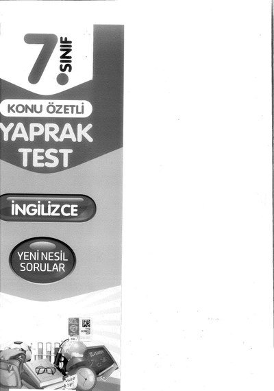 KONU ÖZETLİ YAPRAK TEST İNGİLİZCE SegaCopy Fotokopi Merkezi