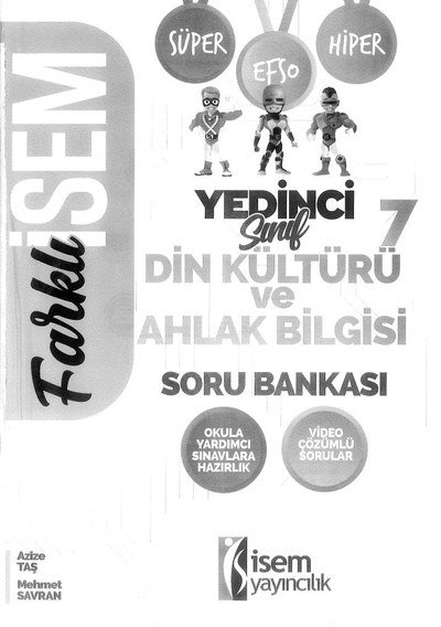 FARKLI İSEM DİN KÜLTÜRÜ VE AHLAK BİLGİSİ SORU BANKASI SegaCopy Fotokopi Merkezi