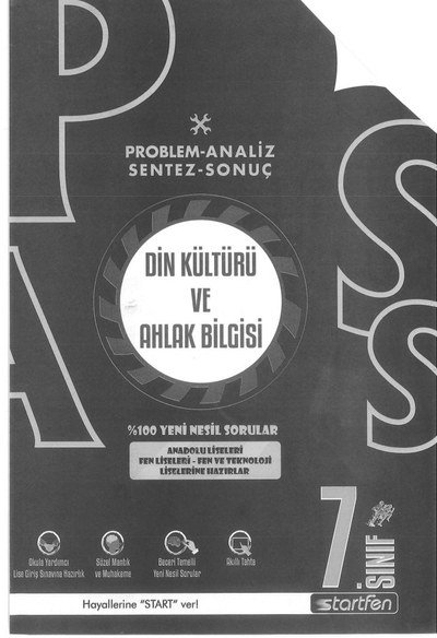 DİN KÜLTÜRÜ VE AHLAK BİLGİSİ %100 YENİ NESİL SORULAR SegaCopy Fotokopi Merkezi