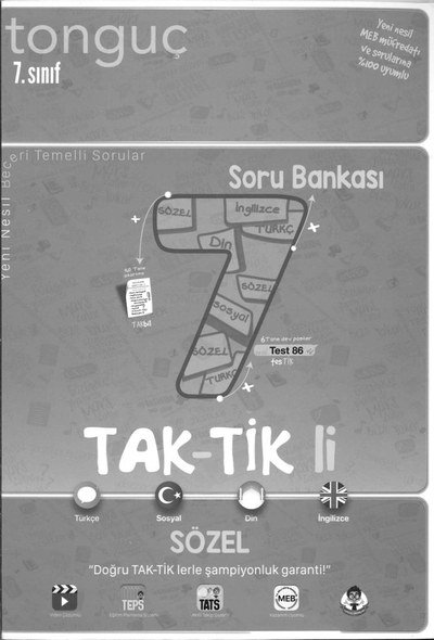 TAK-TİK'Lİ SÖZEL SORU BANKASI SegaCopy Fotokopi Merkezi