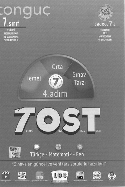 TEMEL ORTA SINAV TARZI 4. ADIM TOST SegaCopy Fotokopi Merkezi