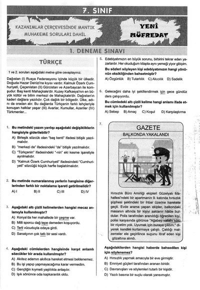 6 ADET DENEME ÇÖZÜMLÜ