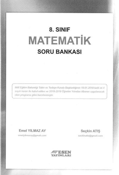 MATEMATİK SORU BANKASI SegaCopy Fotokopi Merkezi