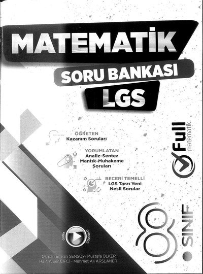 MATEMATİK SORU BANKASI LGS SegaCopy Fotokopi Merkezi