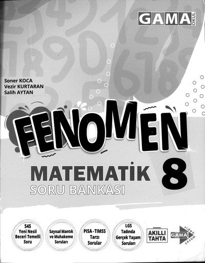 FENOMEN MATEMATİK SORU BANKASI SegaCopy Fotokopi Merkezi