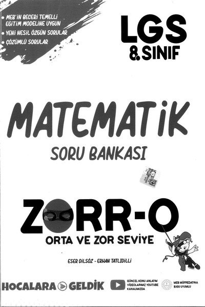 MATEMATİK SORU BANKASI ZORR-O SegaCopy Fotokopi Merkezi