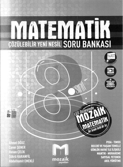 MATEMATİK ÇÖZÜLEBİLİR YENİ NESİL SORU BANKASI SegaCopy Fotokopi Merkezi