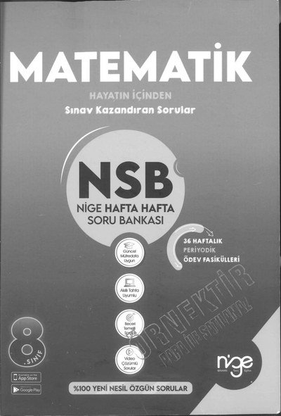 MATEMATİK NSB SORU BANKASI SegaCopy Fotokopi Merkezi