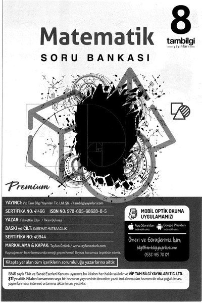 MATEMATİK SORU BANKASI SegaCopy Fotokopi Merkezi