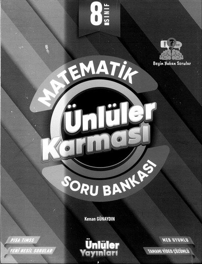 MATEMATİK ÜNLÜLER KARMASI SORU BANKASI SegaCopy Fotokopi Merkezi