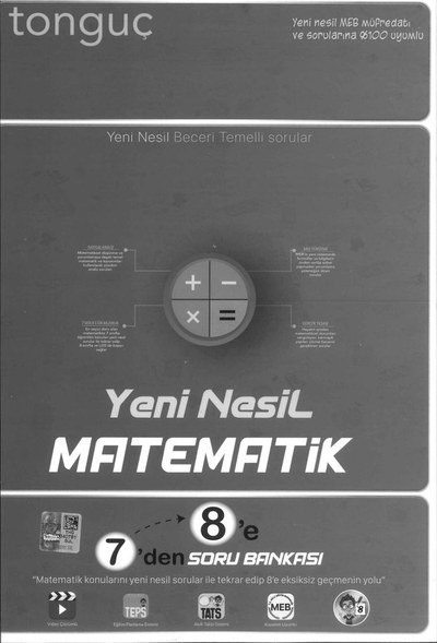 YENİ NESİL MATEMATİK 7'DEN 8'E SORU BANKASI