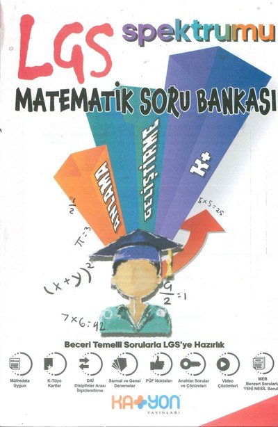 LGS SPREKTRUMU MATEMATİK SORU BANKASI SegaCopy Fotokopi Merkezi