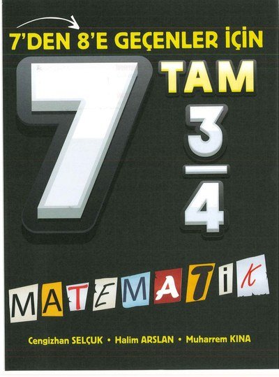 7'DEN 8'E GEÇENLER İÇİN TAM MATEMATİK SegaCopy Fotokopi Merkezi