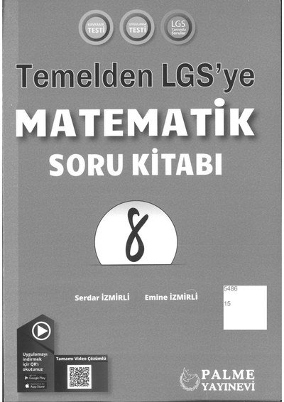 TEMELDEN LGS'YE MATEMATİK SORU KİTABI SegaCopy Fotokopi Merkezi