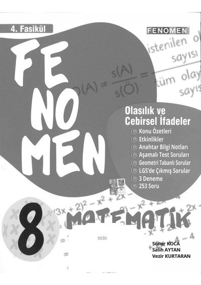 FENOMEN MATEMATİK SORU BANKASI 4. FASİKÜL SegaCopy Fotokopi Merkezi