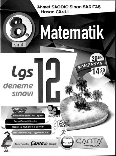MATEMATİK LGS DENEME SINAVI 12 SegaCopy Fotokopi Merkezi