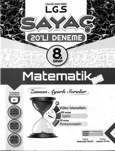 LGS SAYAÇ 20'Lİ DENEME MATEMATİK