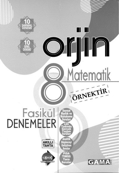 ORJİN MATEMATİK FASİKÜL DENEMELER SegaCopy Fotokopi Merkezi