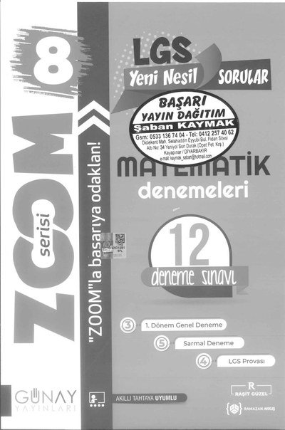 LGS YENİ NESİL SORULAR MATEMATİK DENEMELERİ SegaCopy Fotokopi Merkezi