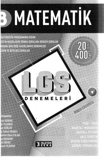 MATEMATİK LGS DENEMELERİ 20 DENEME SegaCopy Fotokopi Merkezi