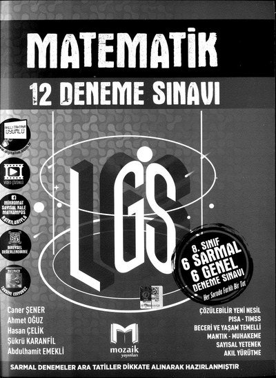 MATEMATİK 12 DENEME SINAVI SegaCopy Fotokopi Merkezi