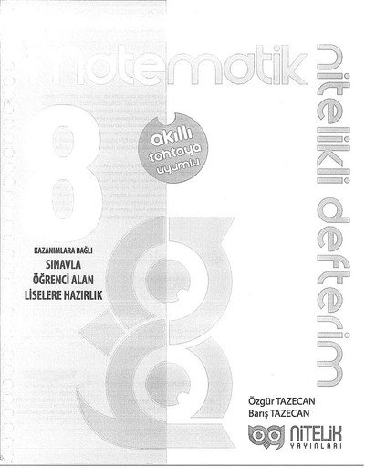 MATEMATİK NİTELİKLİ DEFTERİM SegaCopy Fotokopi Merkezi