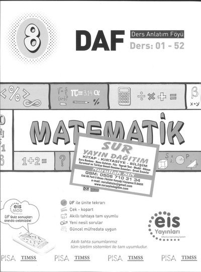 MATEMATİK DERS ANLATIM FÖYÜ SegaCopy Fotokopi Merkezi