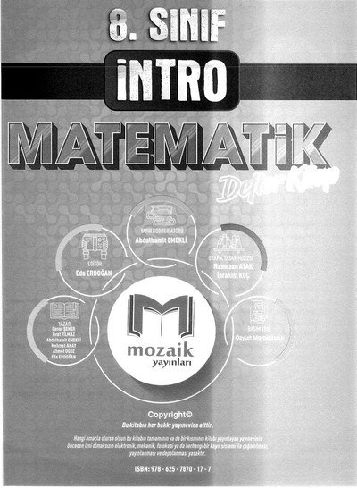 İNTRO MATEMATİK DEFTER KİTAP SegaCopy Fotokopi Merkezi