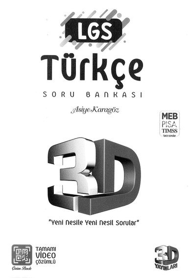 LGS TÜRKÇE SORU BANKASI SegaCopy Fotokopi Merkezi