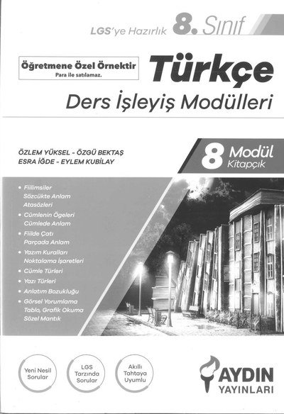 TÜRKÇE DERS İŞLEYİŞ MODÜLLERİ SegaCopy Fotokopi Merkezi