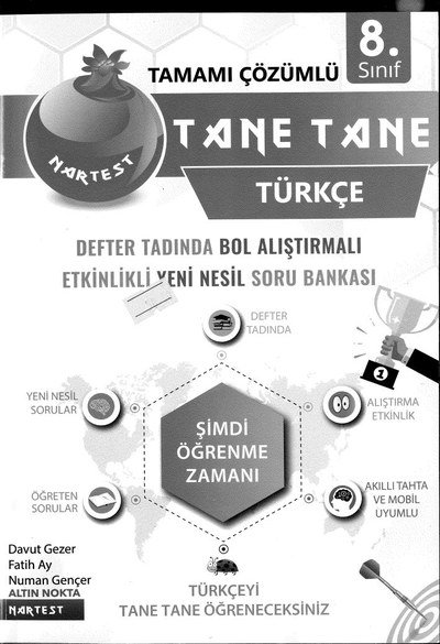 TÜRKÇE DEFTER TADINDA BOL ALIŞTIRMALI SORU BANKASI SegaCopy Fotokopi Merkezi