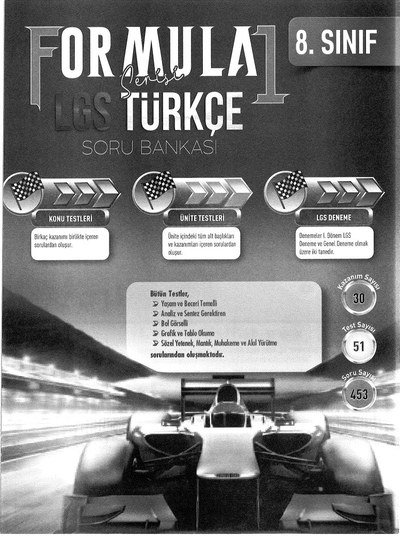 FORMULA 1 LGS TÜRKÇE SORU BANKASI SegaCopy Fotokopi Merkezi
