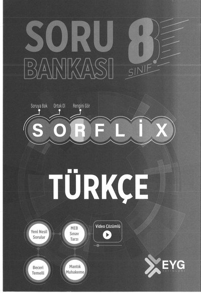 SORU BANKASI SORFLİX TÜRKÇE SegaCopy Fotokopi Merkezi