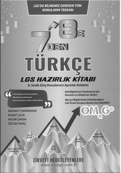7'DEN 8'E TÜRKÇE LGS HAZIRLIK KİTABI