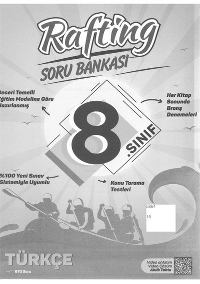 RAFTİNG SORU BANKASI TÜRKÇE