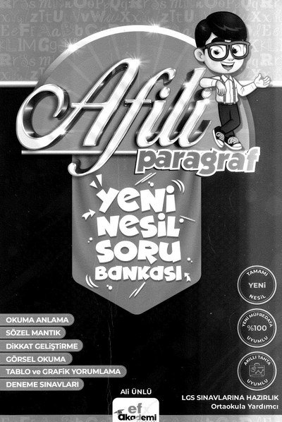 AFİLİ PARAGRAF YENİ NESİL SORU BANKASI SegaCopy Fotokopi Merkezi