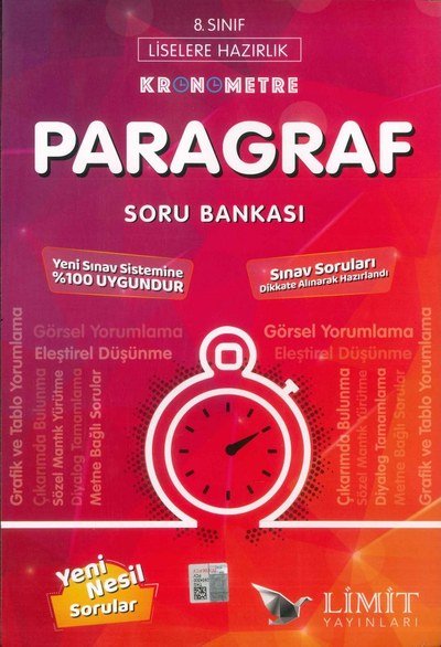 KRONOMETRE PARAGRAF SORU BANKASI YENİ NESİL SORULAR SegaCopy Fotokopi Merkezi