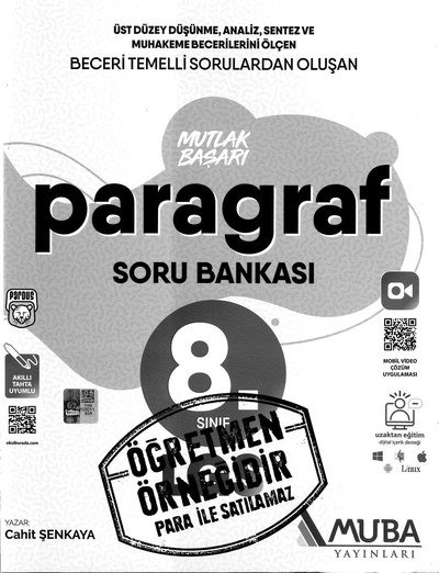 MUTLAK BAŞARI PARAGRAF SORU BANKASI SegaCopy Fotokopi Merkezi